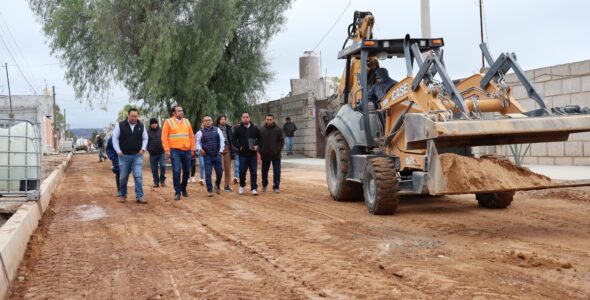 Supervisa Gaspar Trueba la ejecución de obras urbanas