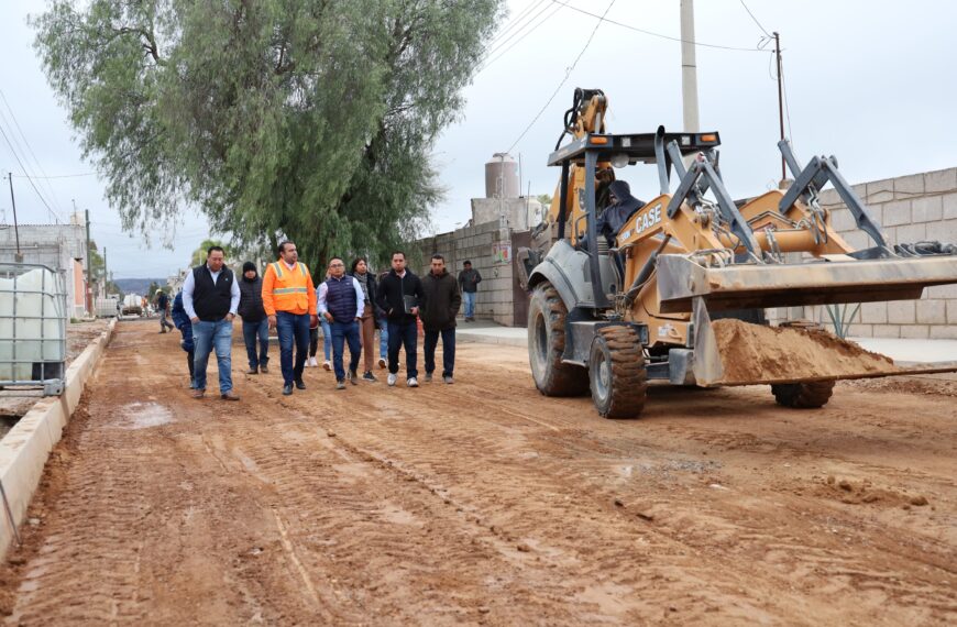 Supervisa Gaspar Trueba la ejecución de obras urbanas