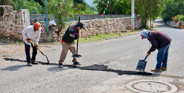 Realiza Colón Acciones Preventivas en Vialidades Dañadas por Lluvias