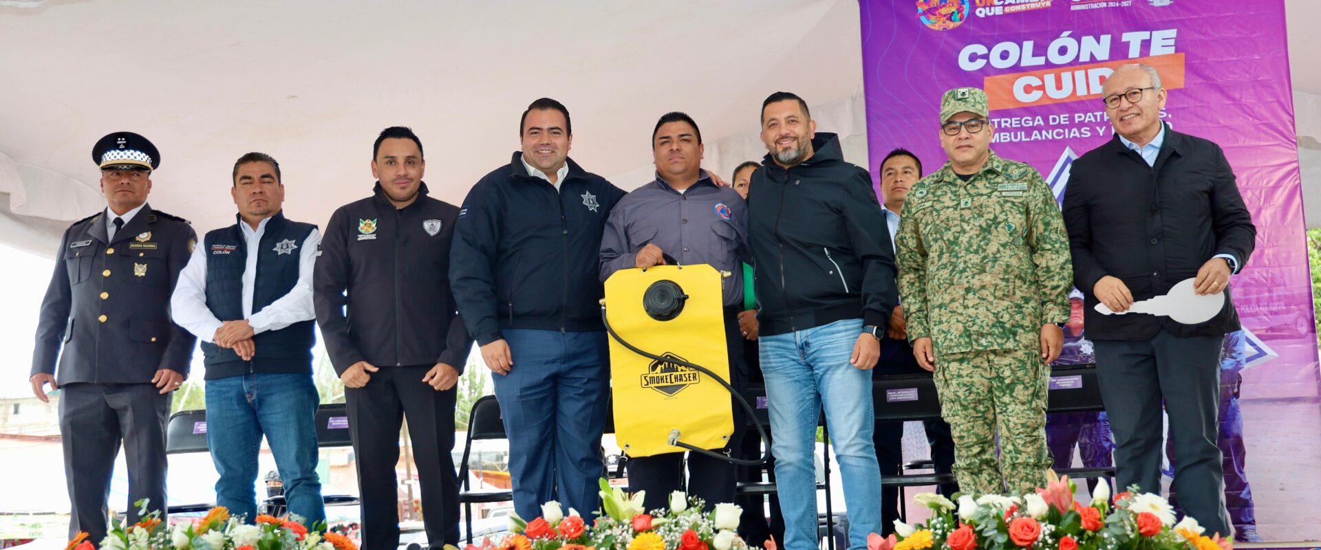 Entrega Gaspar Trueba Patrullas y Ambulancias para Proteger a los Colonenses