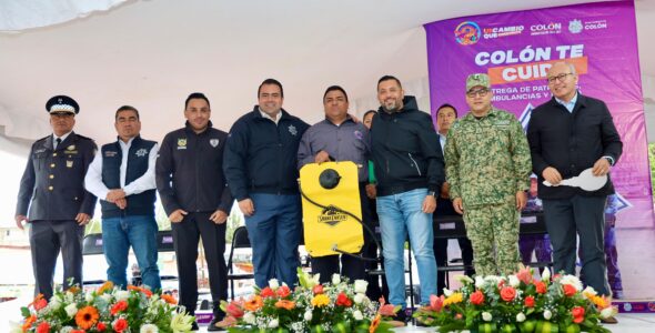 Entrega Gaspar Trueba Patrullas y Ambulancias para Proteger a los Colonenses