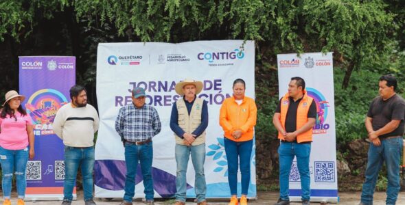 Reforestan el Ejido de La Zorra