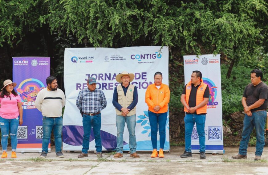 Reforestan el Ejido de La Zorra
