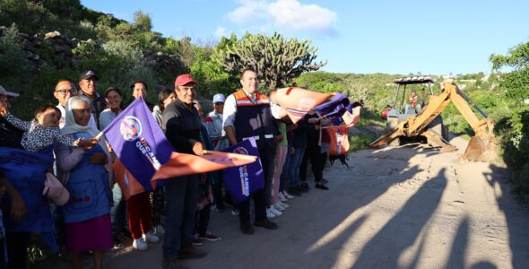 Gaspar Trueba Pone en Marcha Trabajos para Tramo de Ampliación de Obra de Urbanización en la Comunidad de El Coyote