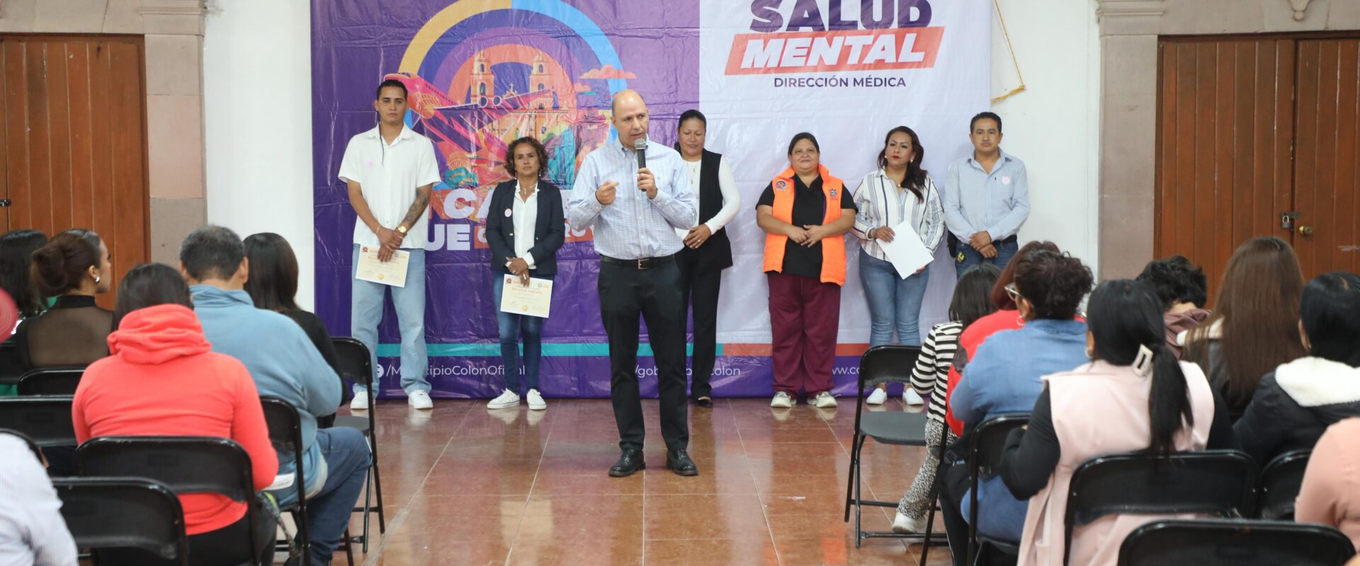 Promueven Jornada de Salud Mental en Autoridades Auxiliares de Colón