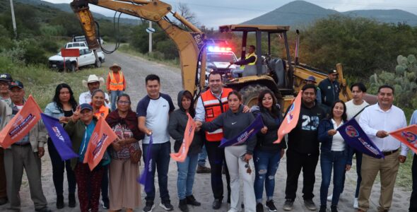 Inicia Gaspar Trueba la Rehabilitación del Camino de Acceso a Puerta de Enmedio