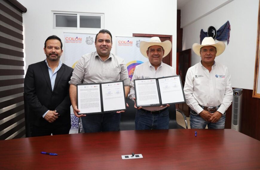 Suscribe Gaspar Trueba con SEDEA Convenio para Beneficio de Productores de Colón