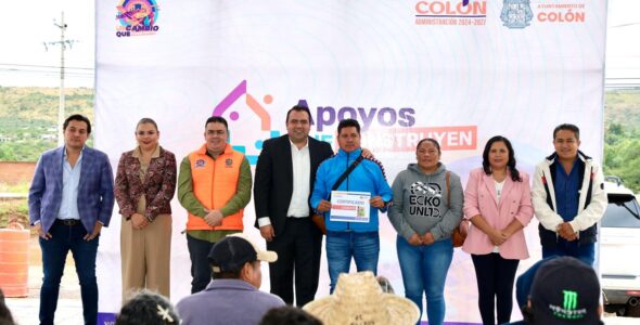Entrega Gaspar Trueba Apoyos a 114 Familias Colonenses