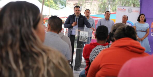 Pone en Marcha el Alcalde Gaspar Trueba Obra de Remodelación de la Plaza Principal de Galeras