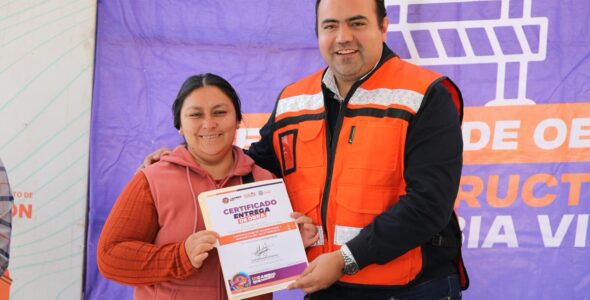 Entrega Gaspar Trueba Obra en La Esperanza