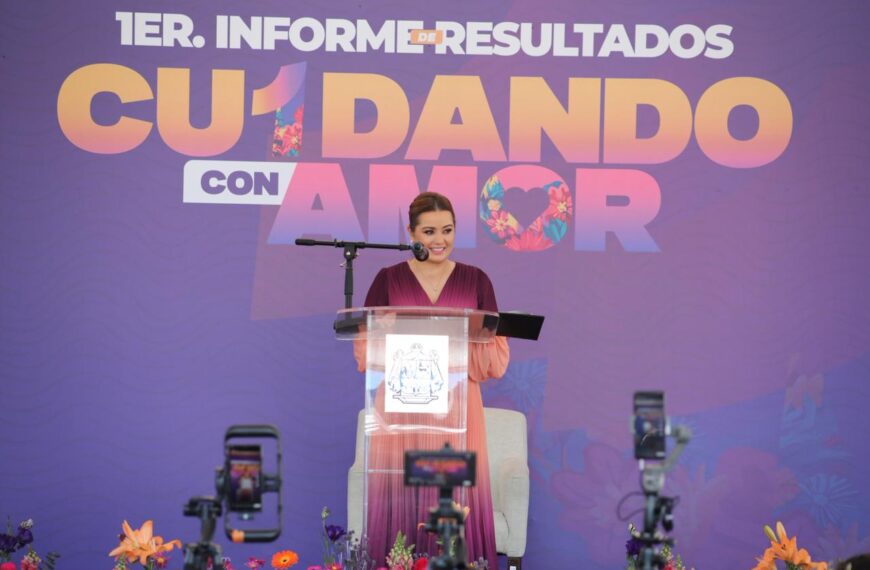 Elena Arreguín de la Torre, rinde su Primer Informe de Resultados “Cuidando con Amor”, al Frente del DIF Municipal de Colón