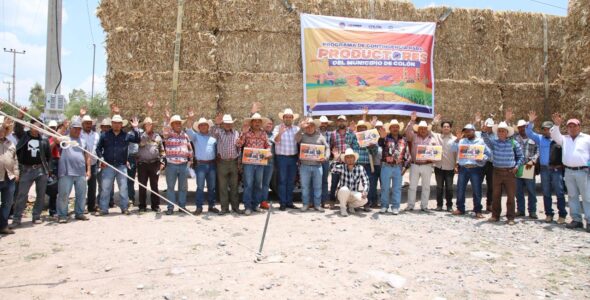 Entrega Gaspar Trueba Apoyos a 174 Productores de El Zamorano con el Programa “Campo Protegido”