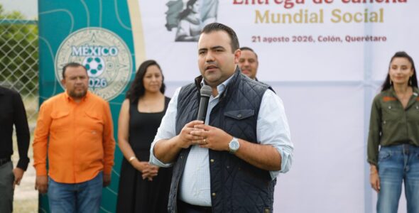 Encabeza Gaspar Trueba la Entrega de Cancha del Mundial Social 2026
