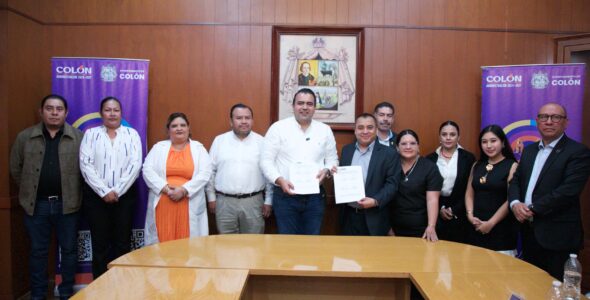 Suscribe Gaspar Trueba Convenio con la Universidad Cuauhtémoc