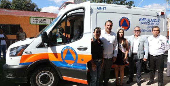 Fortalece Gaspar Trueba a Protección Civil Municipal con nuevas ambulancias y equipo