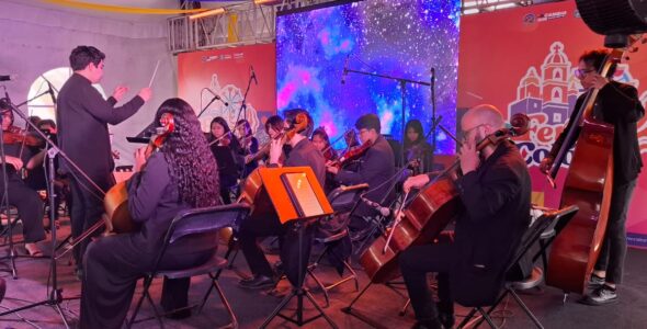 Tarde de Cultura y Arte con la Orquesta Comunitaria de Cuerdas de Colón en la Feria 2026