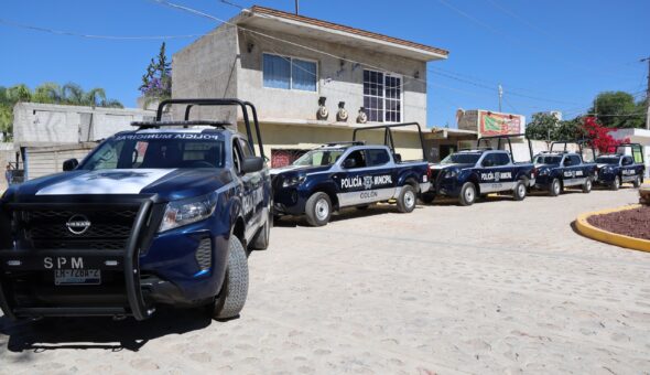 Entrega Gaspar Trueba 5 nuevas patrullas para fortalecer la seguridad de Colón